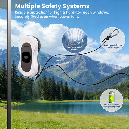 H - RN2 - 01 Automatic Window Cleaner | Smart Glass Cleaning Robot,Ultra - Thin Automatic Dual Water Spray Robot - PuRuiKai