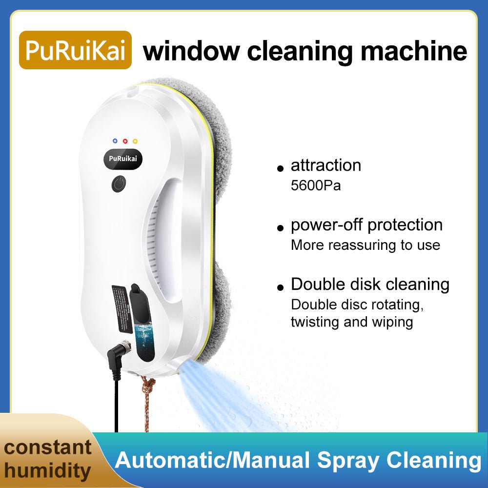 HCR - 09 PuRuiKai Ultra Thin Robot Vacuum & Window Cleaning Robot – Electric Glass Cleaner - PuRuiKai Online Store