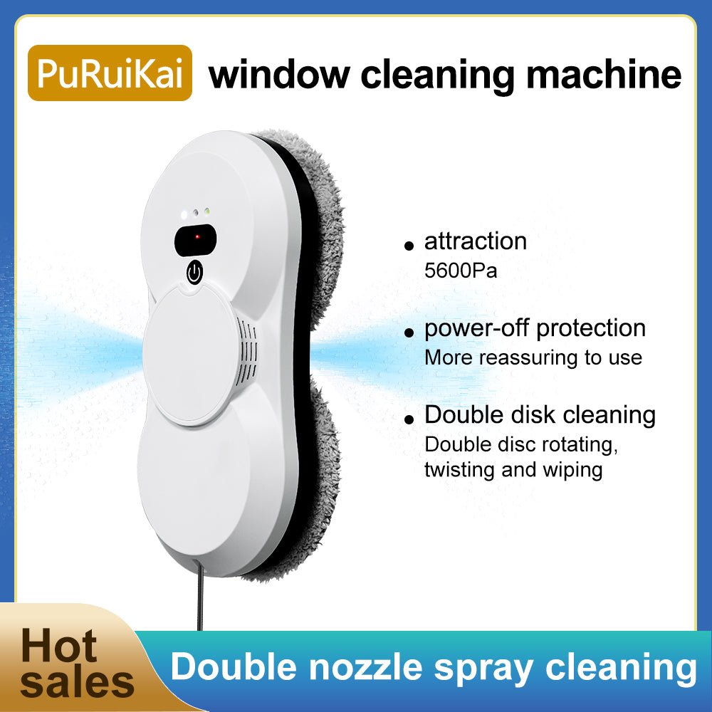 HCR - 18 Automatic Window Cleaner | Smart Glass Cleaning Robot,Ultra - Thin Automatic Dual Water Spray Robot - PuRuiKai Online Store