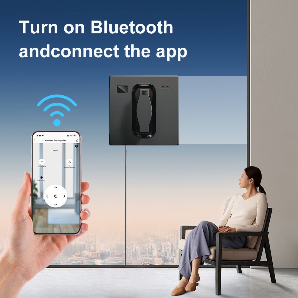 HCR - 21 Smart Window Cleaning Robot – Streak - Free ; Safe for High Windows | PuRuiKai - PuRuiKai