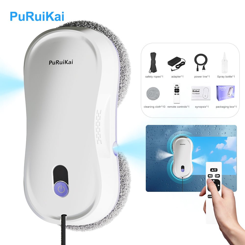 HCR - M8 Compact Dual - Spray Robot for Windows Cleaning | Puruikai Cleaning Robot Window - PuRuiKai