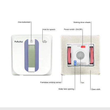 Hot Sale PRK - 28 Window Cleaning Robot – Upgraded 4 - Spray Square Model - PuRuiKai