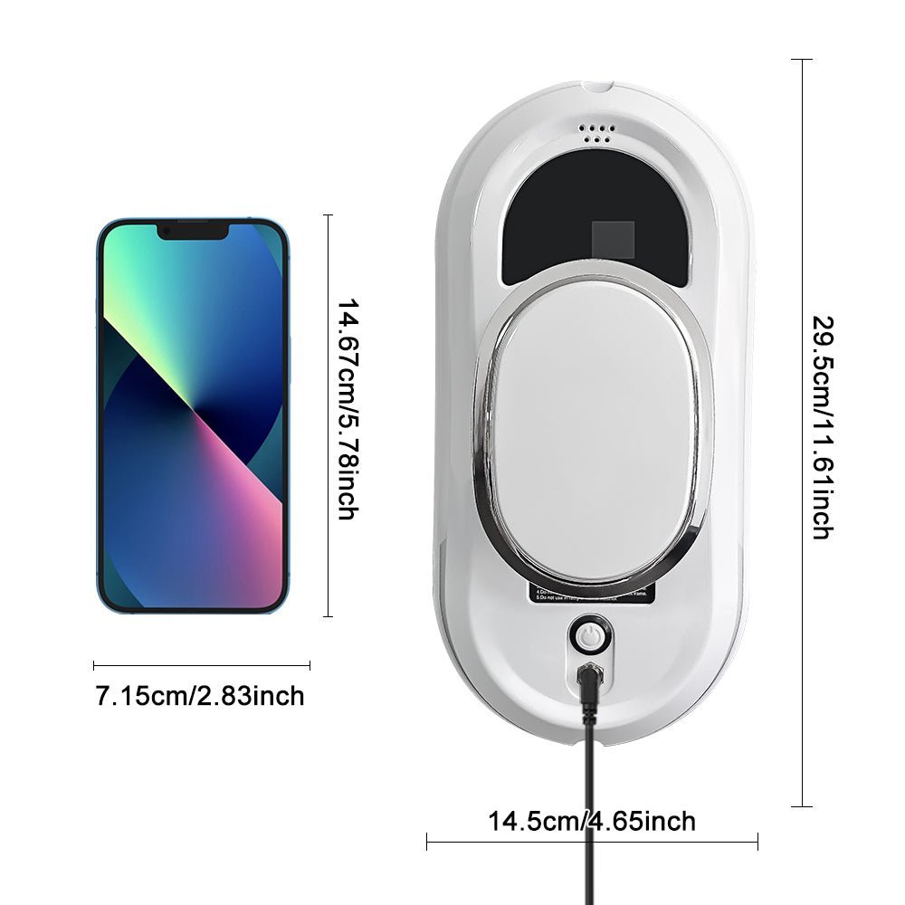 J - HCR - 01 PuRuiKai Electric Window Cleaner Robot - Strong Suction, Remote Control Smart Glass Cleaner for Windows, Tiles, Glass Doors - PuRuiKai