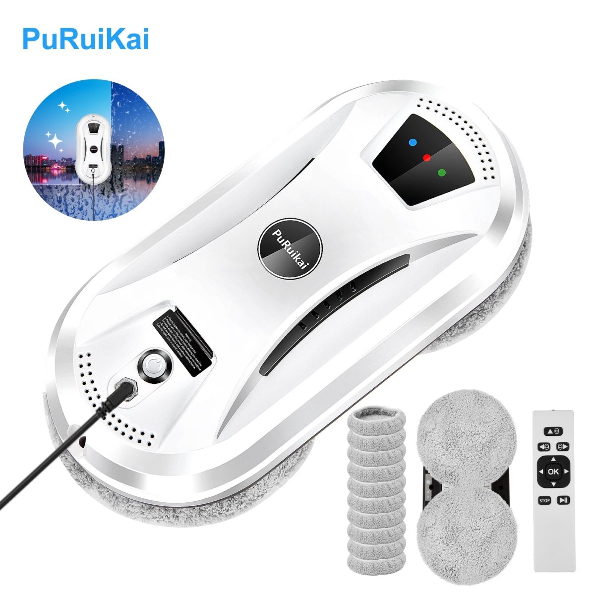 R02 Nettoyeur vitre robot PRK - N361 – Robot pour nettoyer les vitres à pulvérisation manuelle - PuRuiKai