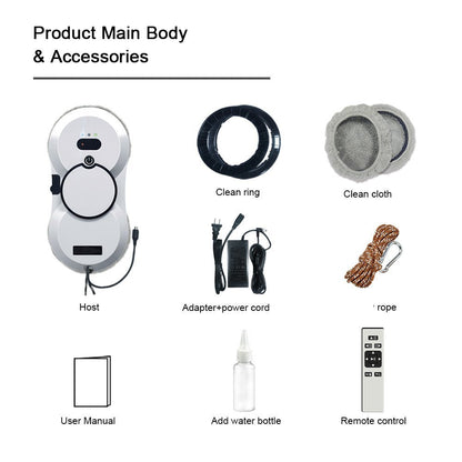 Robot lave vitre HCR - 10 ultra - fin – Nettoyeur vitre robot circulaire à pulvérisation simple - PuRuiKai
