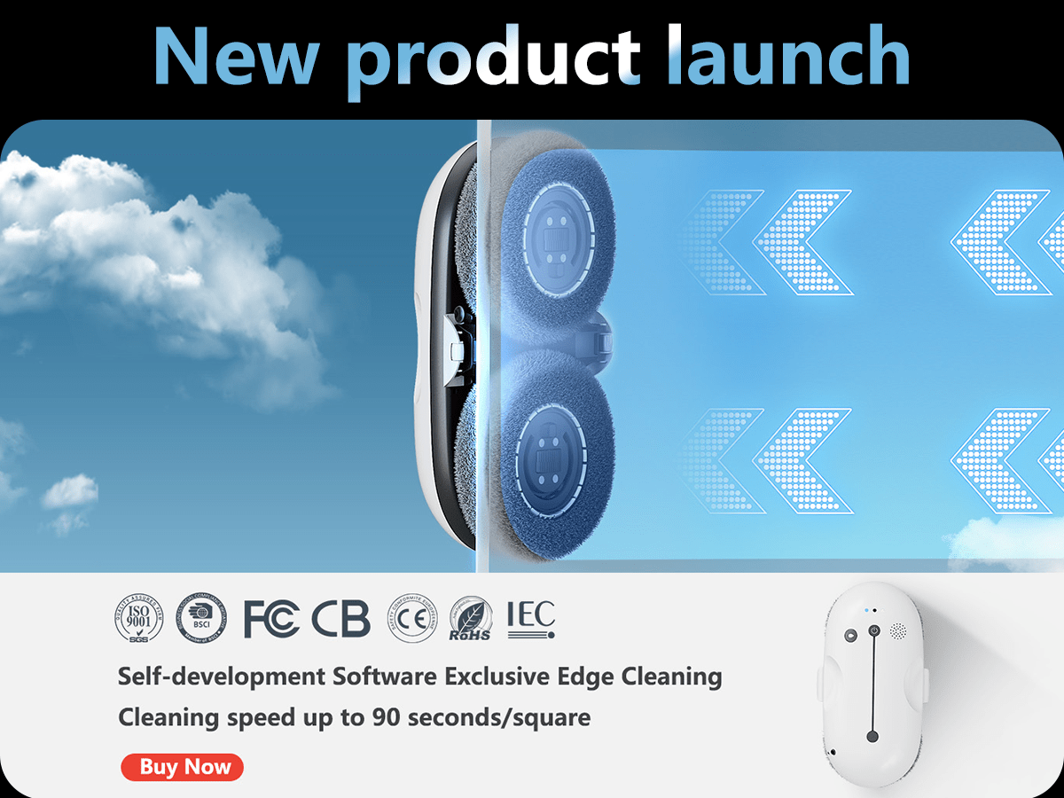 Z1 Smart Window Cleaning Robot – Wholesale Glass Cleaner with Dual Disk & Intelligent Edge Detection (Wholesale Only) - PuRuiKai Online Store